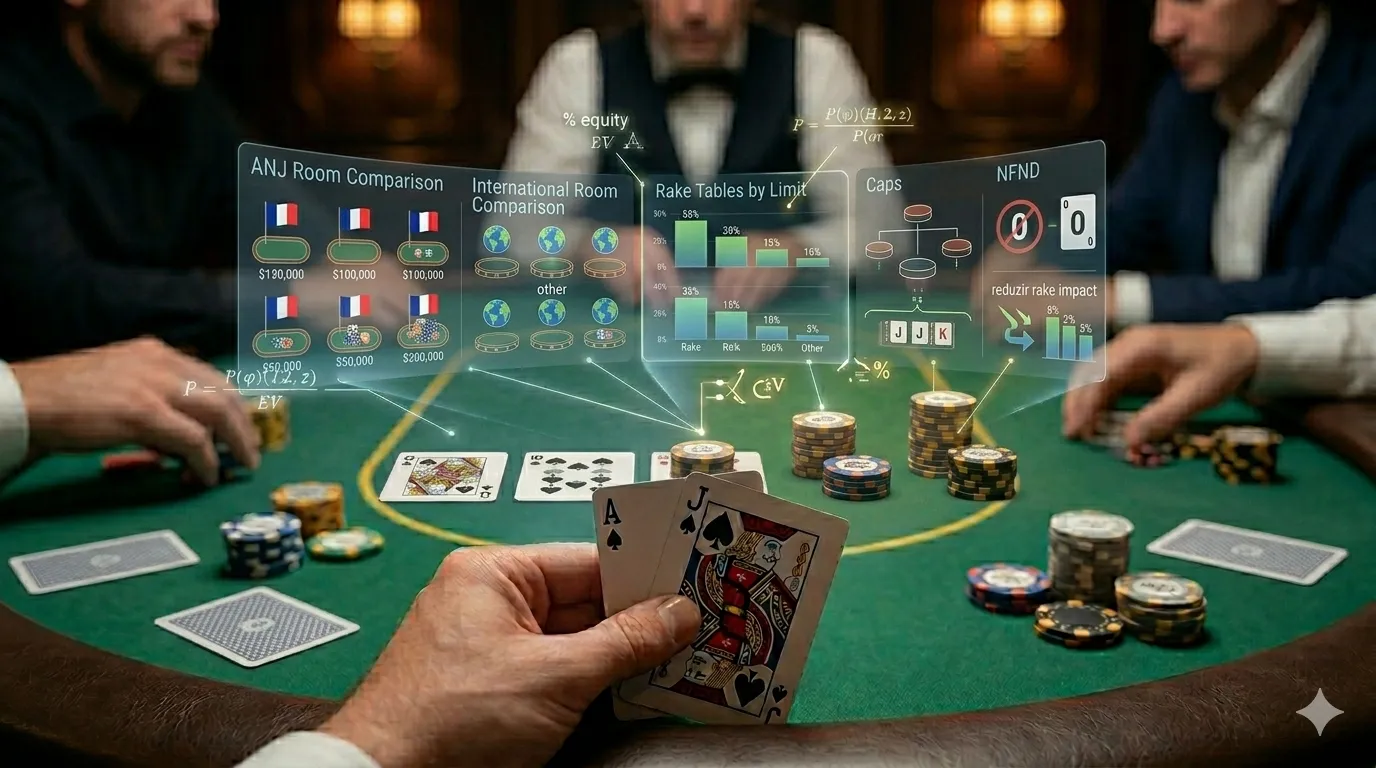 Comparatif Rake Poker 2026 : Toutes les Rooms Analysees